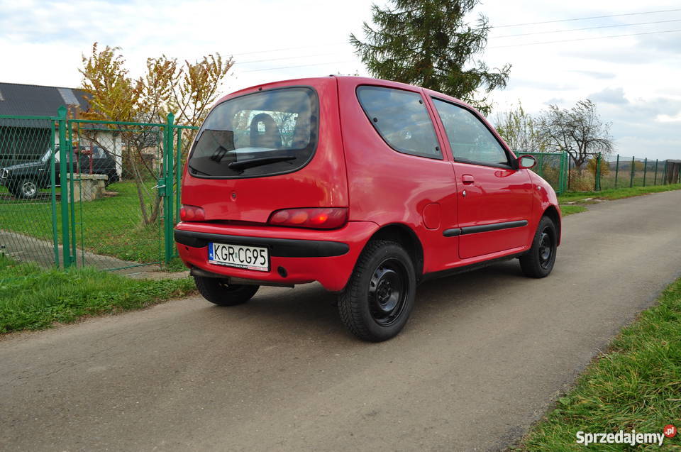 Fiat Seicento 11 LPG BRC welurowa tapicerka Gorlice sprzedam