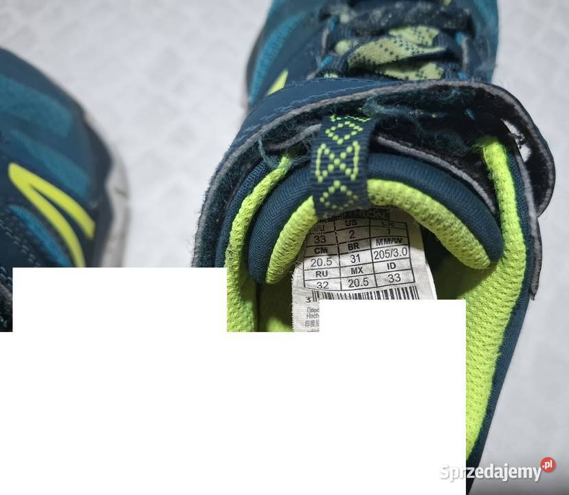 Buty chłopięce sportowe na rzepy 33 Decathlon 22 Czeladź