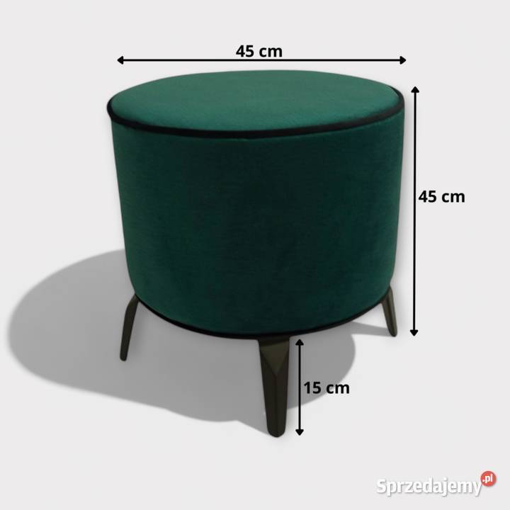 Pufa Pedro 45 wysoka jakość okrągła Monolith