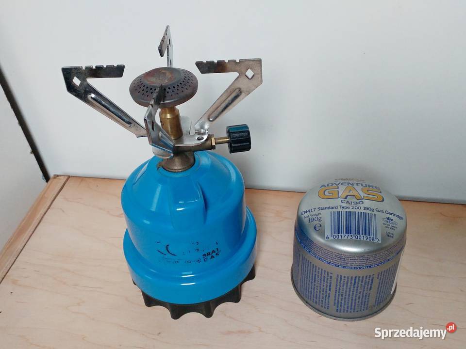 Kuchenka gazowa turystyczna i kartusz z gazem Sprzęt kuchenny Wrocław sprzedam