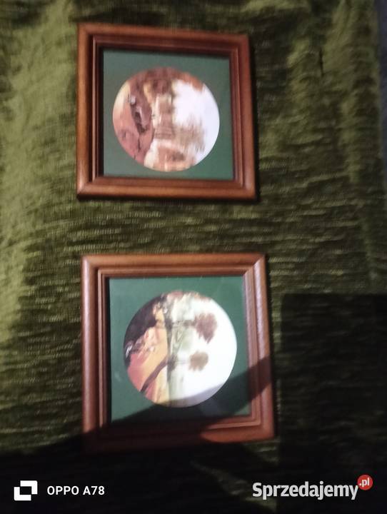 Zabytkowe grafiki zestaw dwóch oprawionych Lubin sprzedam