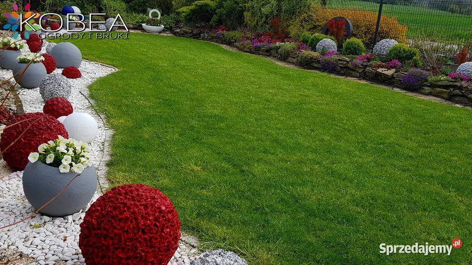 Ogrodowe ozdoby Dekoracje ogrodowe Kule betonowe śląskie