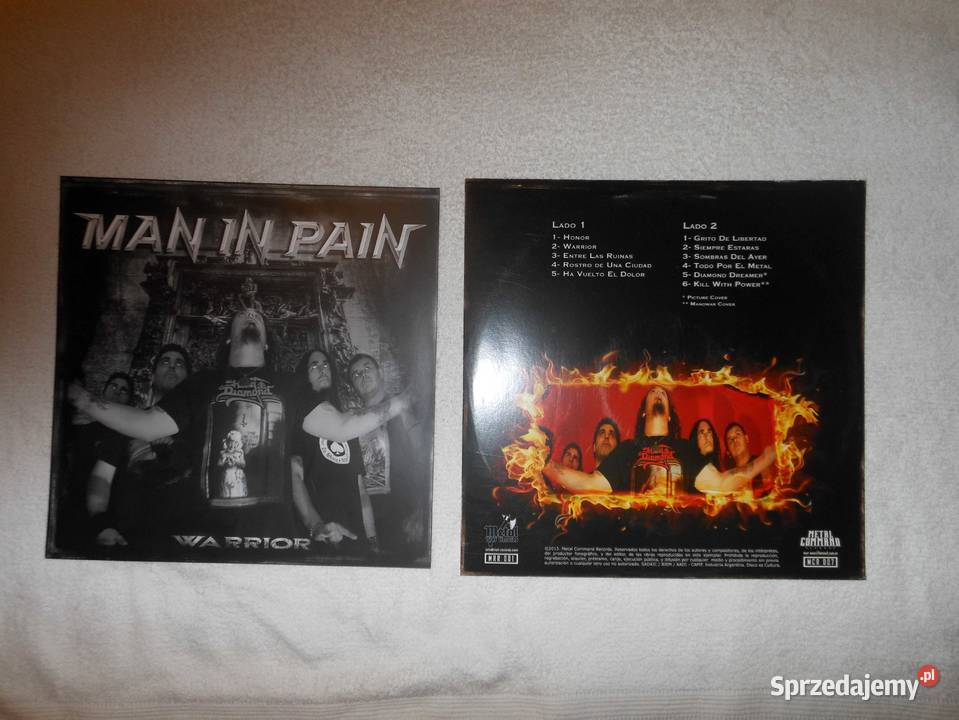Metalowy winyl Man in Pain Warrior Bukowo