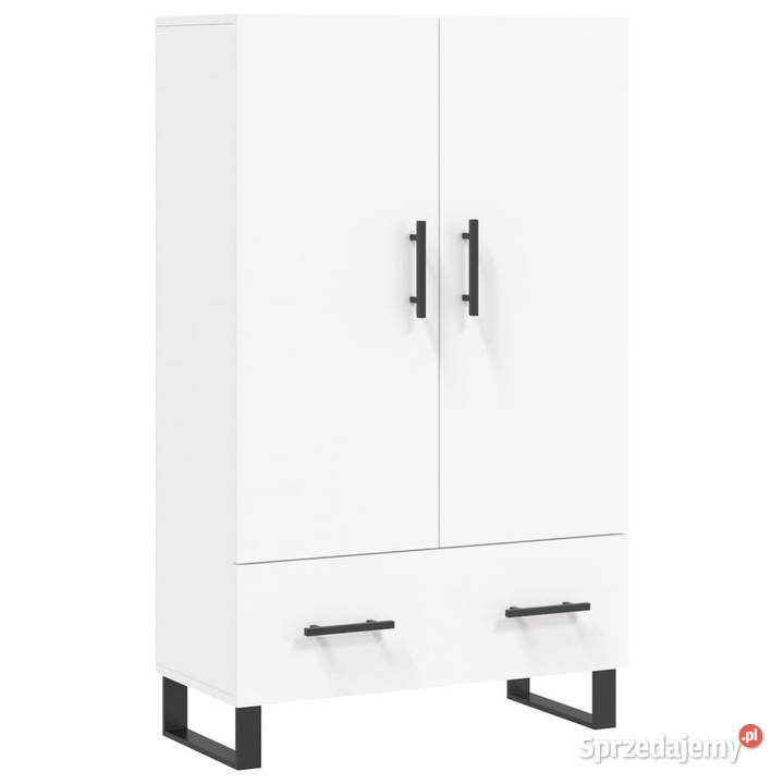 Wysoka szafka biała 695x31x115 materiał Warszawa