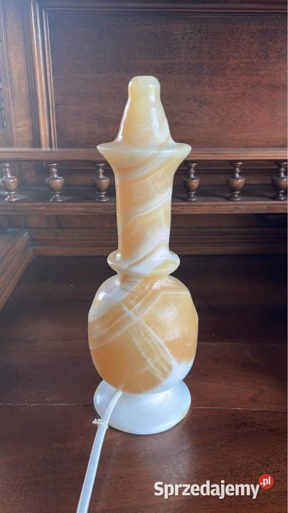 Retro Lampa onyksowa Nietypowa Żarówka została Gdańsk sprzedam