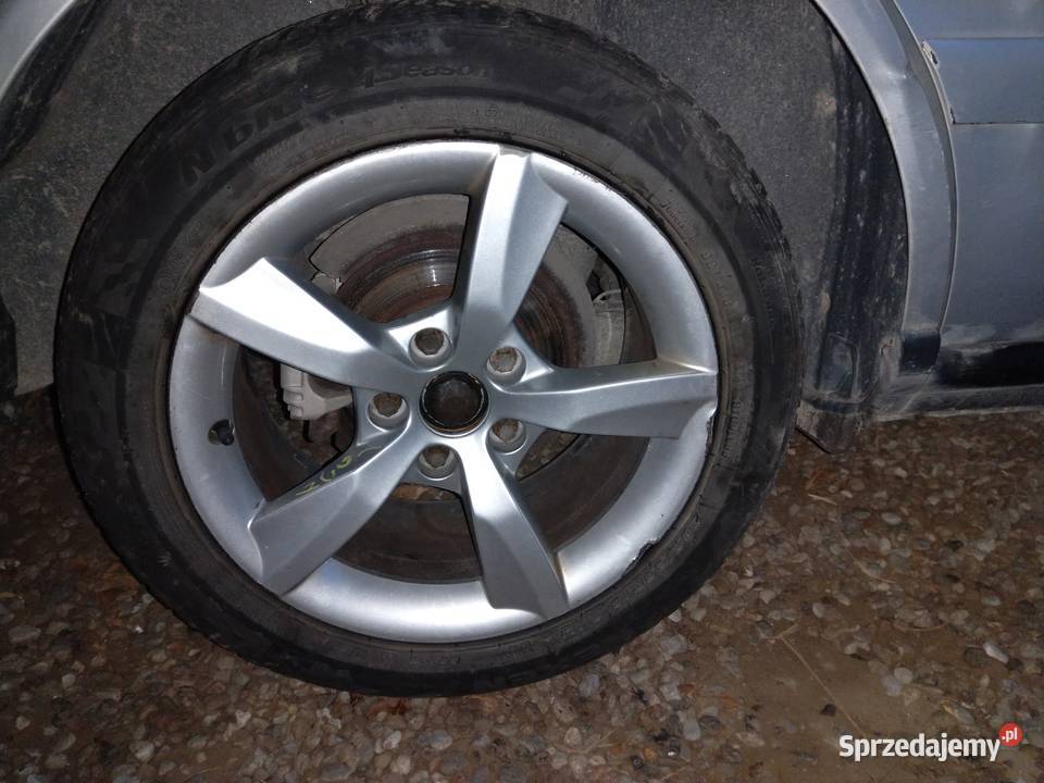 Oryginalne felgi aluminiowe AUDI 16 opony wielkopolskie Śrem sprzedam