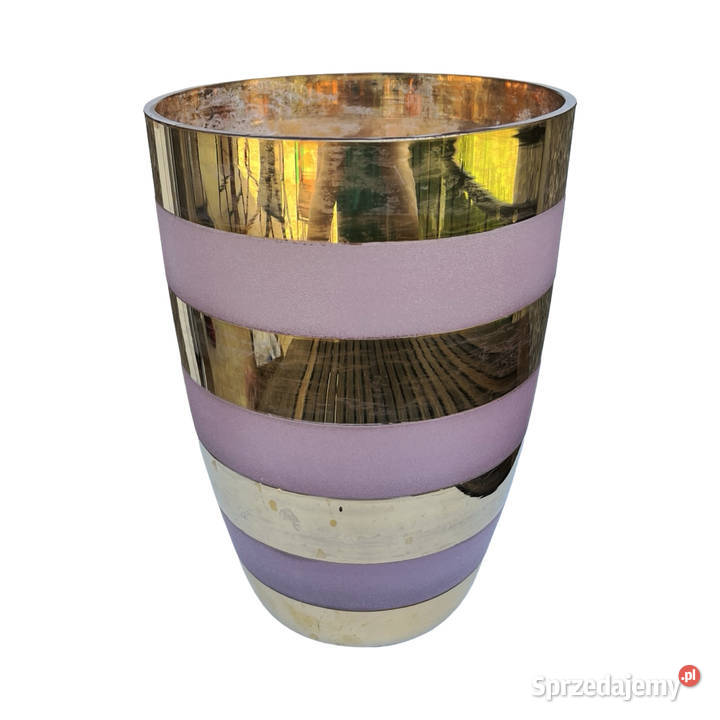 Duży wazon złocony Bohemia Czechosłowacja lata Warszawa sprzedam