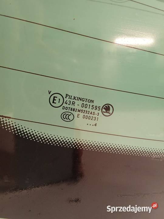 Szyba Tylna Skoda Octavia A7 III 13 Zielona Bralin sprzedam