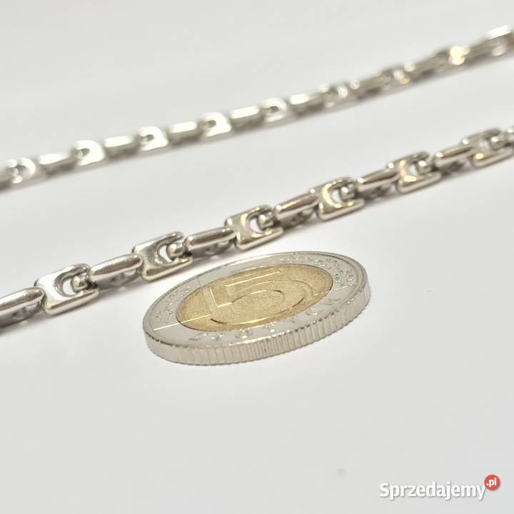 Złoty ŁAŃCUSZEK NASZYJNIK damski 750 18K z mazowieckie Warszawa