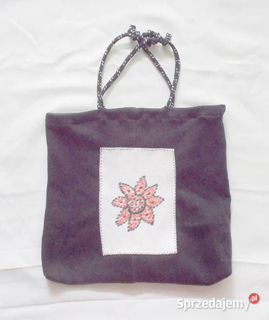 czarna eko torba mocna torba na zakupy mocna 27cm Olsztyn