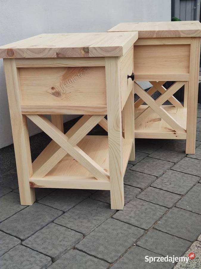 Szafki stoliki nocne lite drewno Nocne łódzkie Zduńska Wola