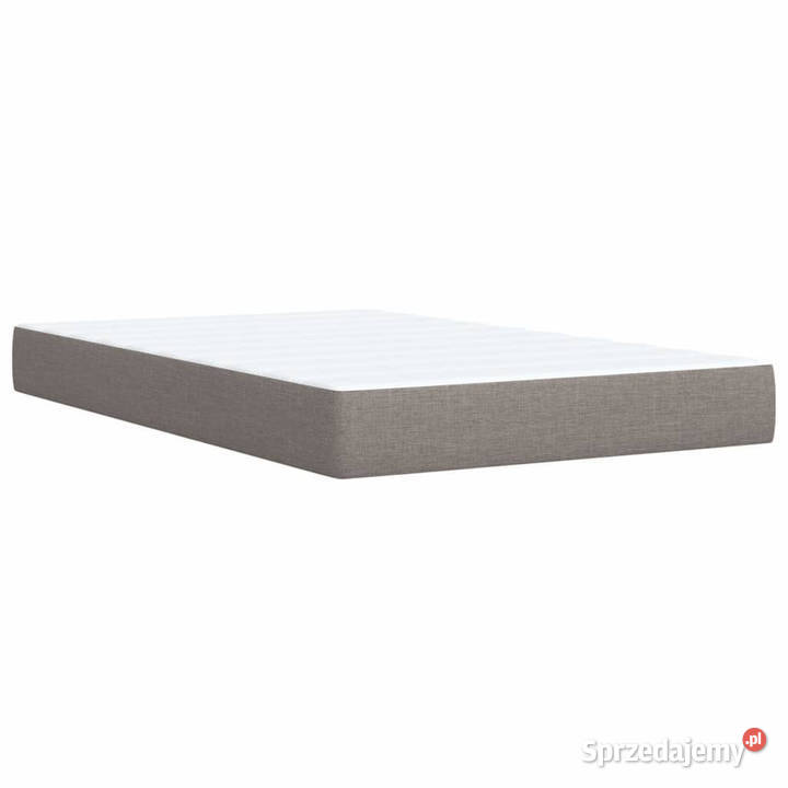 Łóżko kontynentalne z materacem taupe tkanina 190cm Warszawa sprzedam