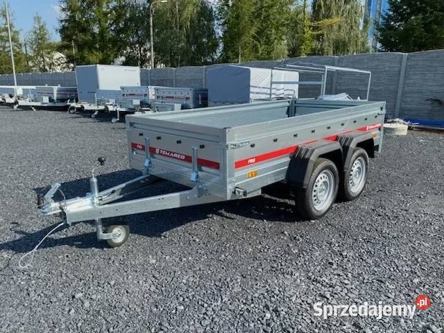 Przyczepka 2osiowa wynajem plandeka DMC 750 kat Burtowe i plandeki mazowieckie Żyrardów sprzedam