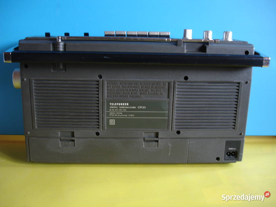 Radiomagnetofon TELEFUNKEN CR20 Zielona Góra