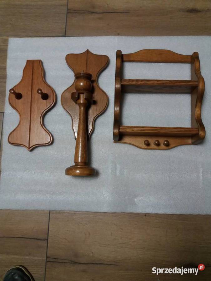 Stylowe drewniane elementy dekoracyjne z PRLu dolnośląskie Wrocław