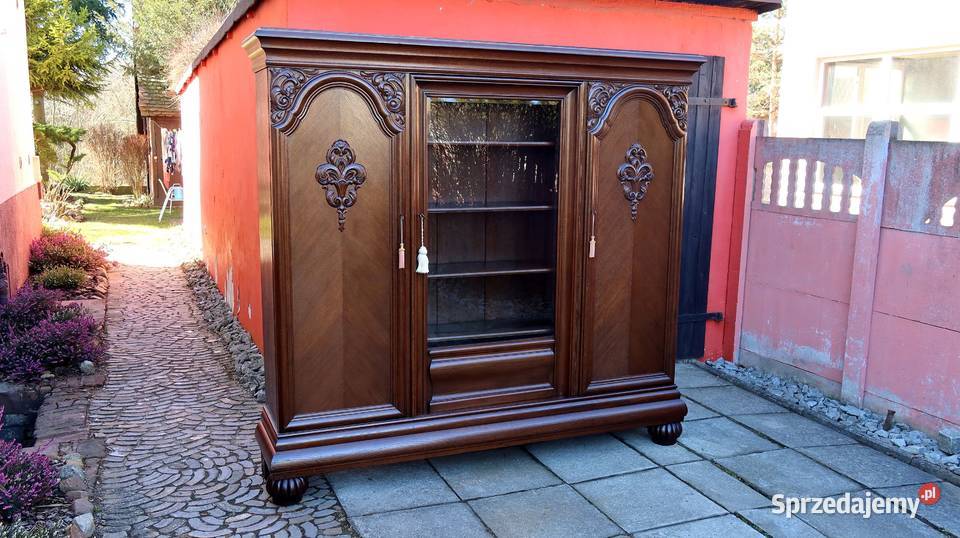 Wspaniała Unikatowa Dębowa Biblioteka 1920 r Ziębice