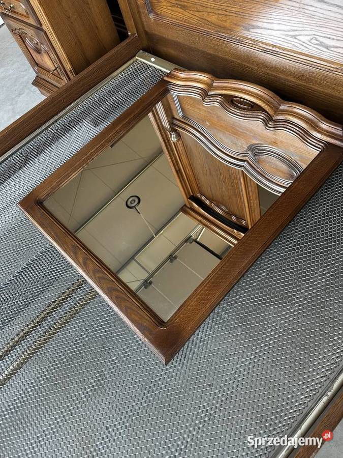 Ładna dębowa sypialnia łóżko 140 szafki komoda Sławoszewek