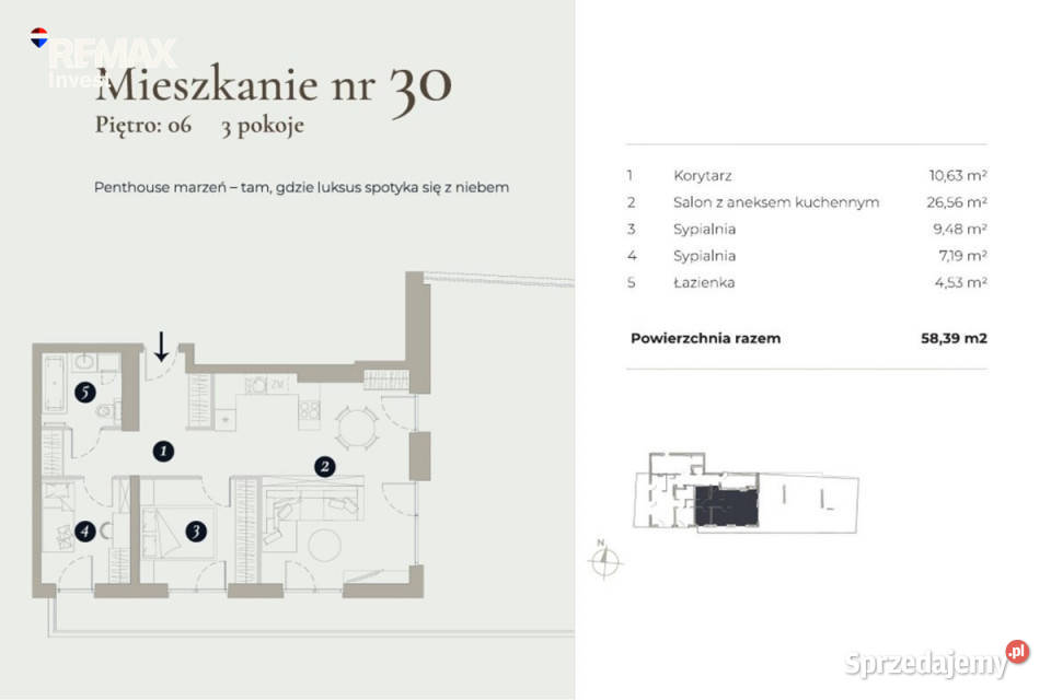 Penthouse Taras Widok na Beskidy Apartament 14487zł/m2 Bielsko-Biała