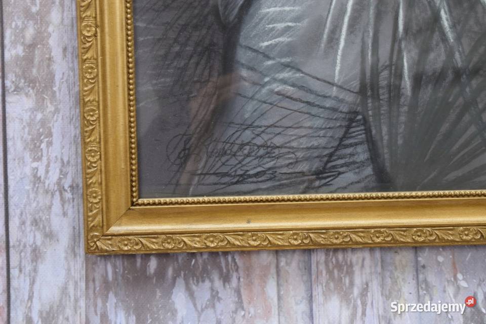 Franciszek Starowieyski Obraz Pastel Szkłem