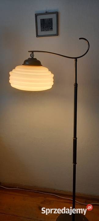 Stara mosiężna lampa podłogowa z ruchomym Skierniewice