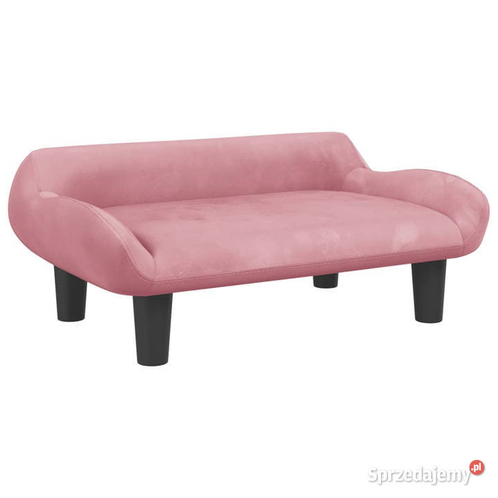 Sofa dzieci różowa 70x40x24 aksamit WM3196352 mazowieckie Warszawa