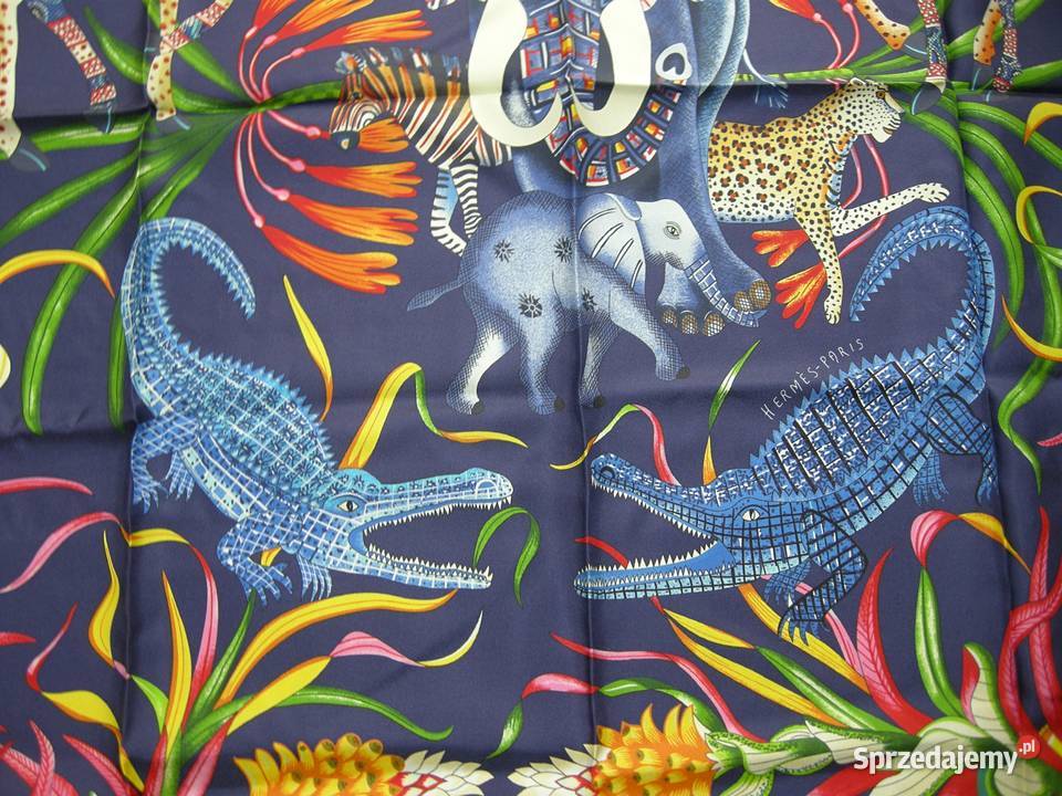 Hermes Paris La apaszka 9090 Marche Du Zambeze Dla kobiet Kolonia Piaski