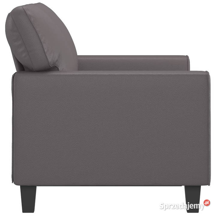 2osobowa sofa szary 120 sztuczna skóra WM359414