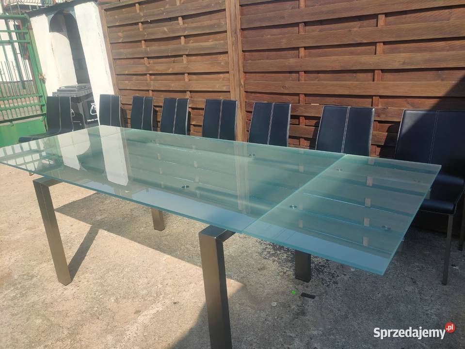 Stół PEDRALI Magic rozkładany szklany stal mazowieckie