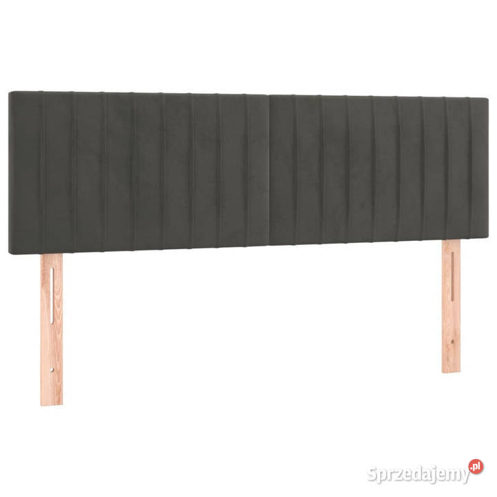 Łóżko kontynentalne z materacem ciemnoszara 193cm