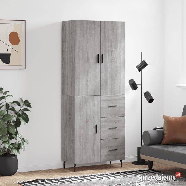 Witrynka szary dąb sonoma 695x34x180 materiał Warszawa sprzedam