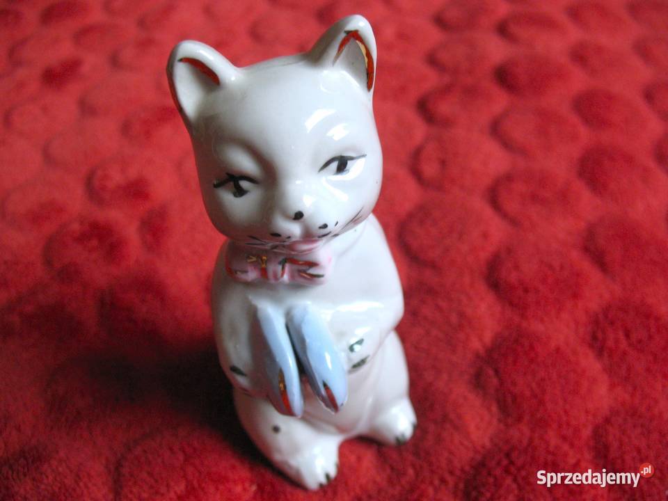 Kot z orkiestry stara figurka ceramika 115 x 4 x Siedlce sprzedam