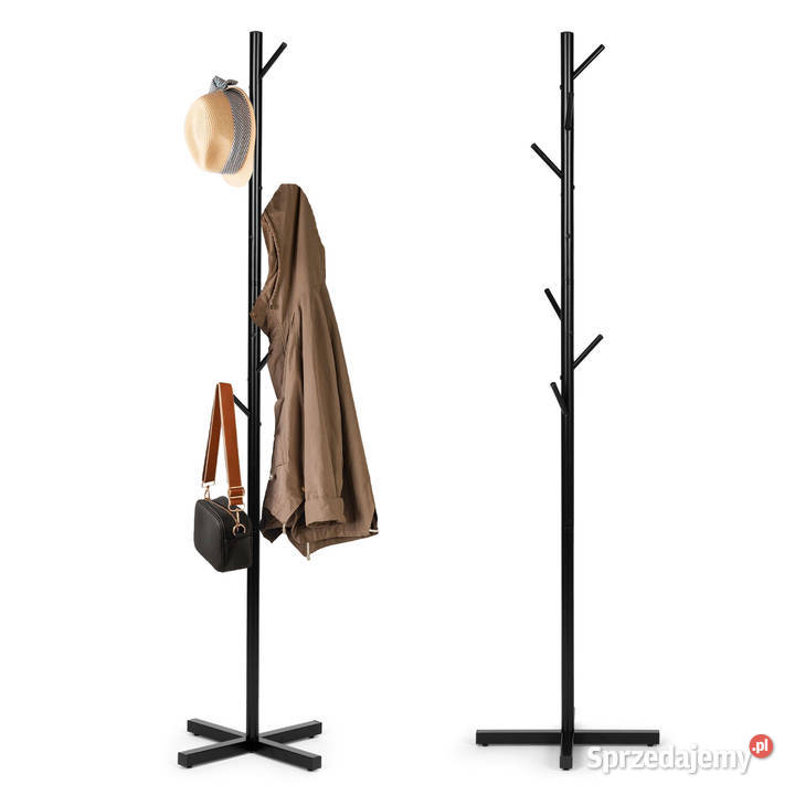Stojący wieszak na ubrania prosty metalowy 7 Smogorzów