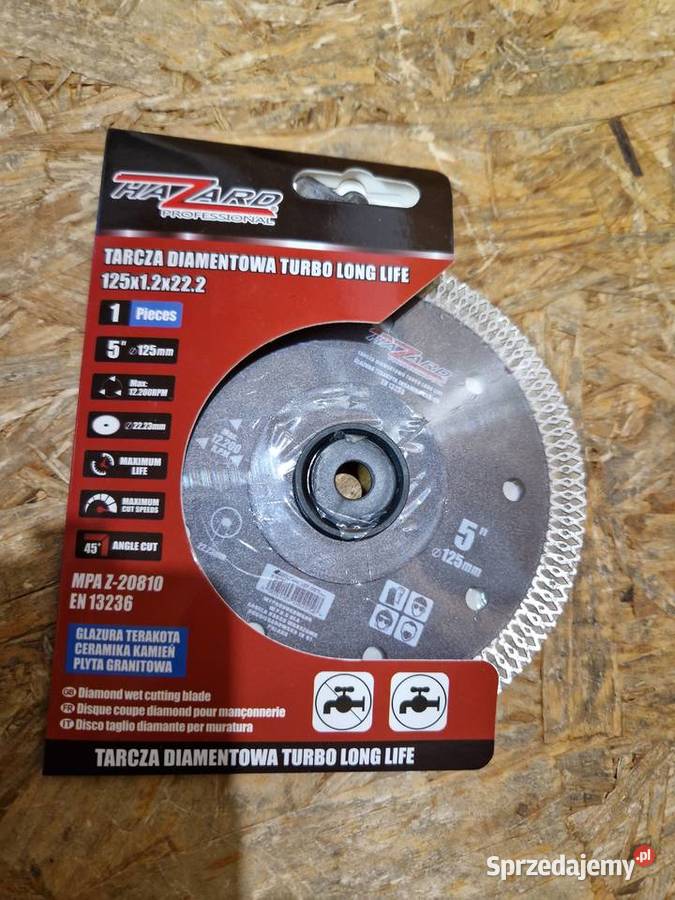 Tarcza DIAMENTOWA 125 do FAZOWANIA 45 stopni