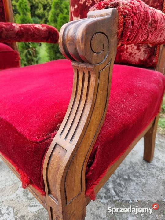 Komplet Eklektyczny sofa fotel 8667 Antyki, Sztuka, Kolekcje zachodniopomorskie Szczecin