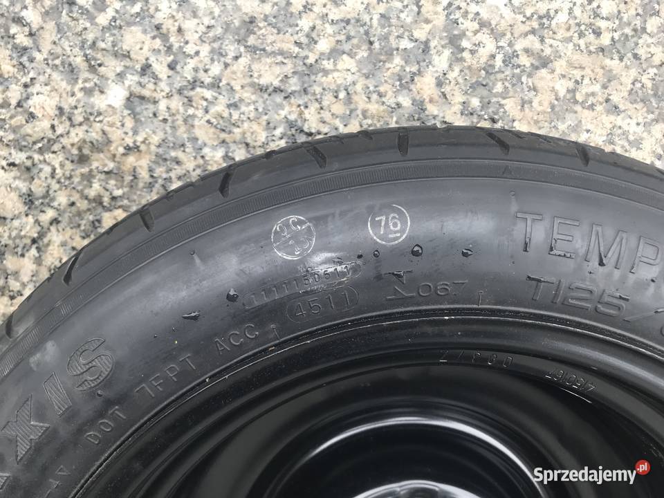 Oryginalne nowe Koło dojazdowe zapas T12580D15 Wrocław
