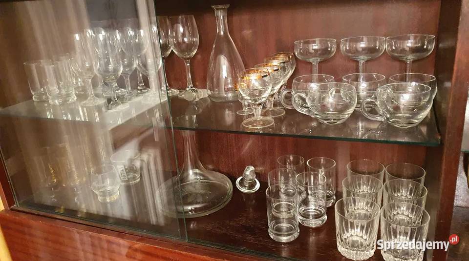 Zastawa szklana szkło PRL sprzedam