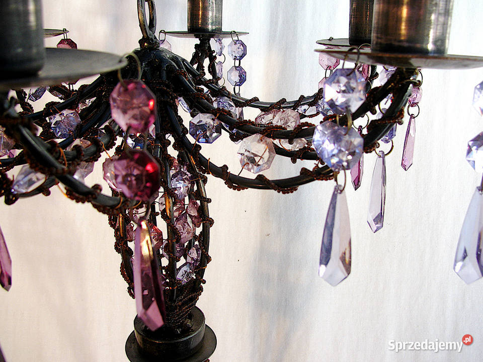 Świecznik kryształki Szczecinek