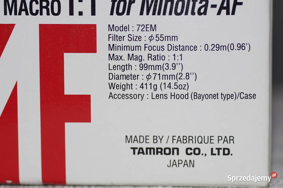 Tokina 90 mm f28 MACRO Bielsko-Biała sprzedam