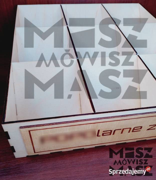 Szkatułkaorganizer na zegarki 3x3 grawer dowolny