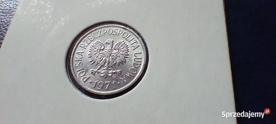 Stare monety 5 groszy 1971 Polska PRL mennicza podkarpackie Lesko