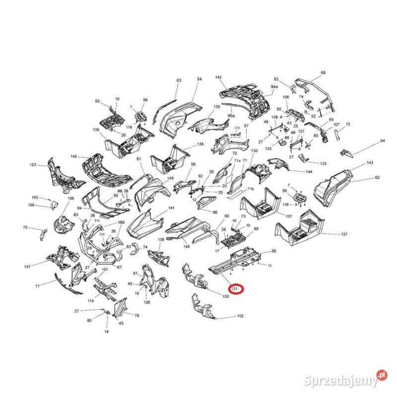 Osłona spodu podwozia CanAm Outlander BRP Nowy Sącz