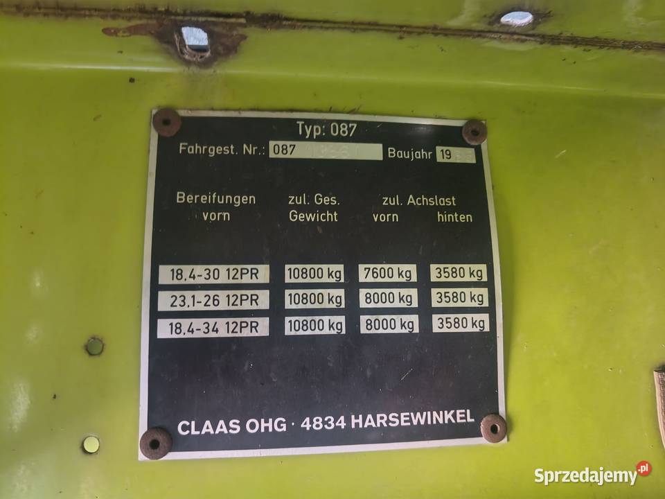 CLAAS DOMINATOR 86 Opole