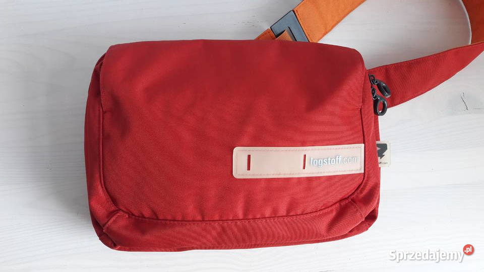 Torebka na ramię Logstoff czerwona 11cm