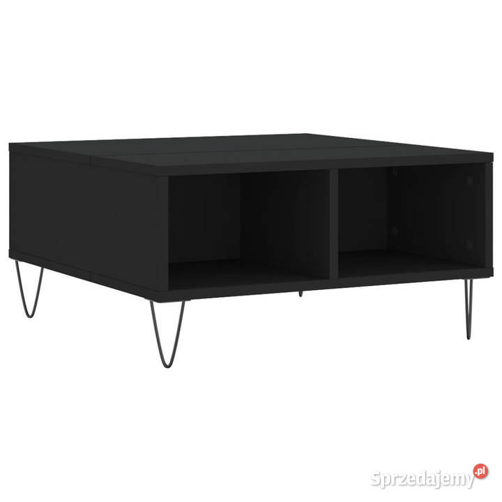 Stolik kawowy czarny 60x60x30 materiał Stoły Warszawa