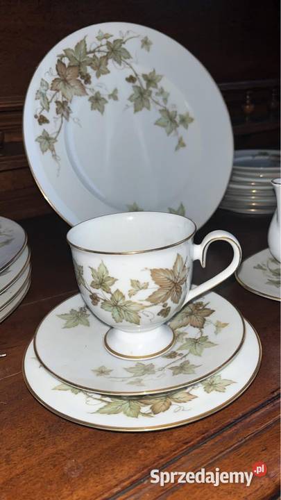 Sosjerka z syg Noritake IRELAND Liście na pomorskie Gdańsk