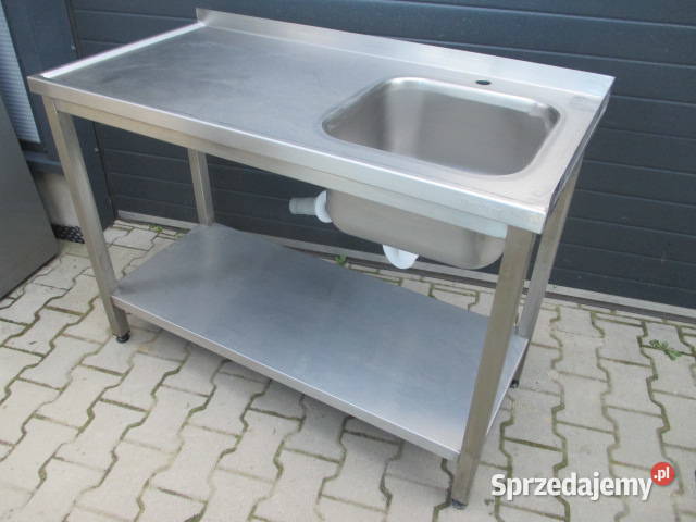 ZLEW GASTRONOMICZNY 1 KOMOROWY Z PÓŁKĄ 1206085 sprzedam