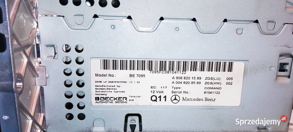 RADIO MERCEDES SPRINTER MENU W 906 NAWIGACJA Konin