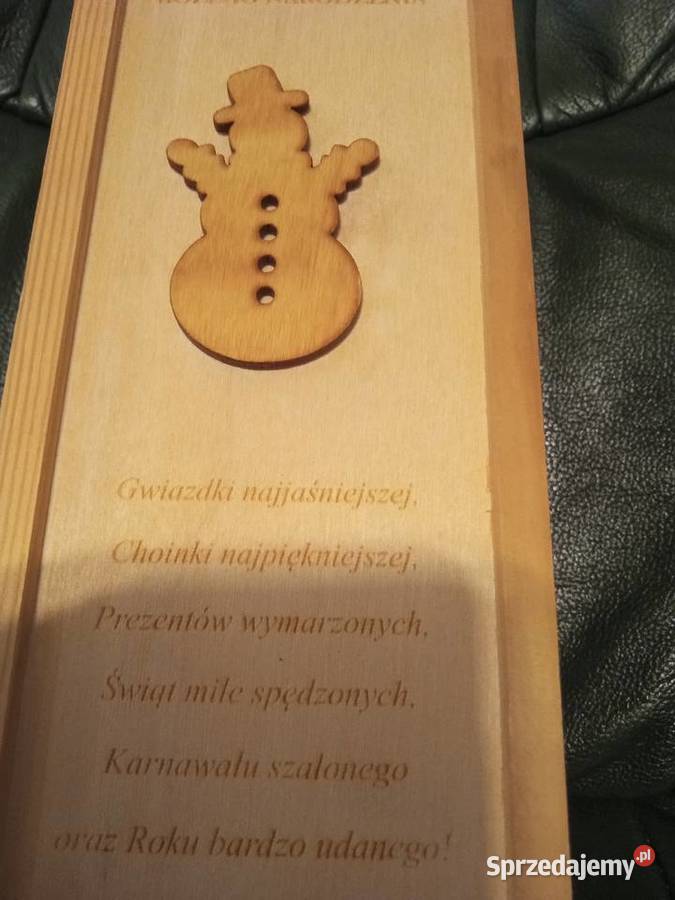 Skrzynka na wino upominek na święta Boże Narodzenie Tychy
