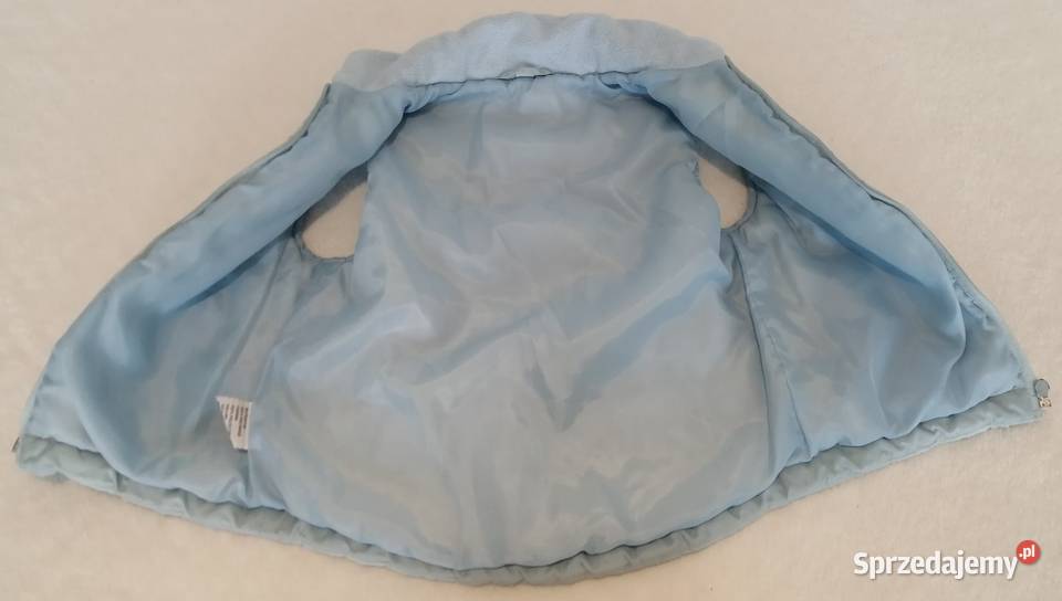 Bezrękawnik jesienny 98 błękitny Odzież Czeladź sprzedam