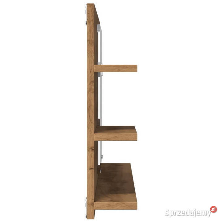 Szafka łazienkowa z lustrem dąb artisan 90x11x45